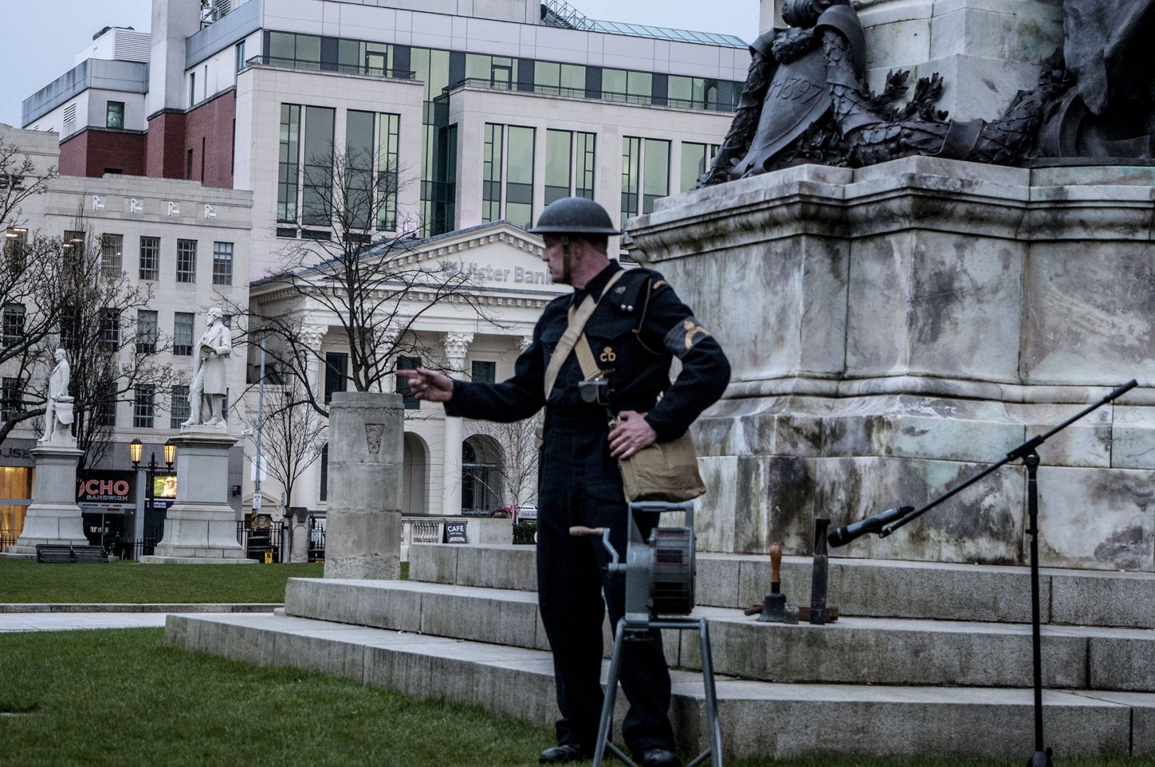 ARP Warden at City Hall WartimeNI