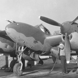 Refuelling a P-38J at Langford Lodge