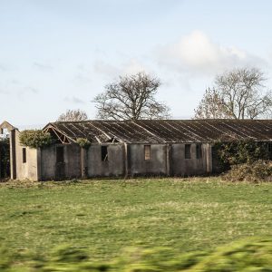 Disused building at Cluntoe Airfield