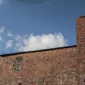 Old red brick buildings at Cluntoe