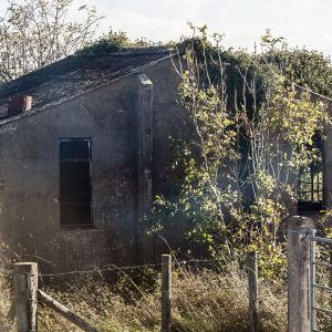 Disused building at Cluntoe Airfield, Co. Tyrone