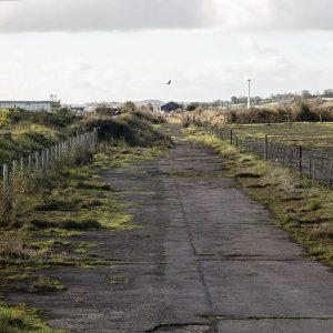 Old runway at the former Cluntoe Airfield