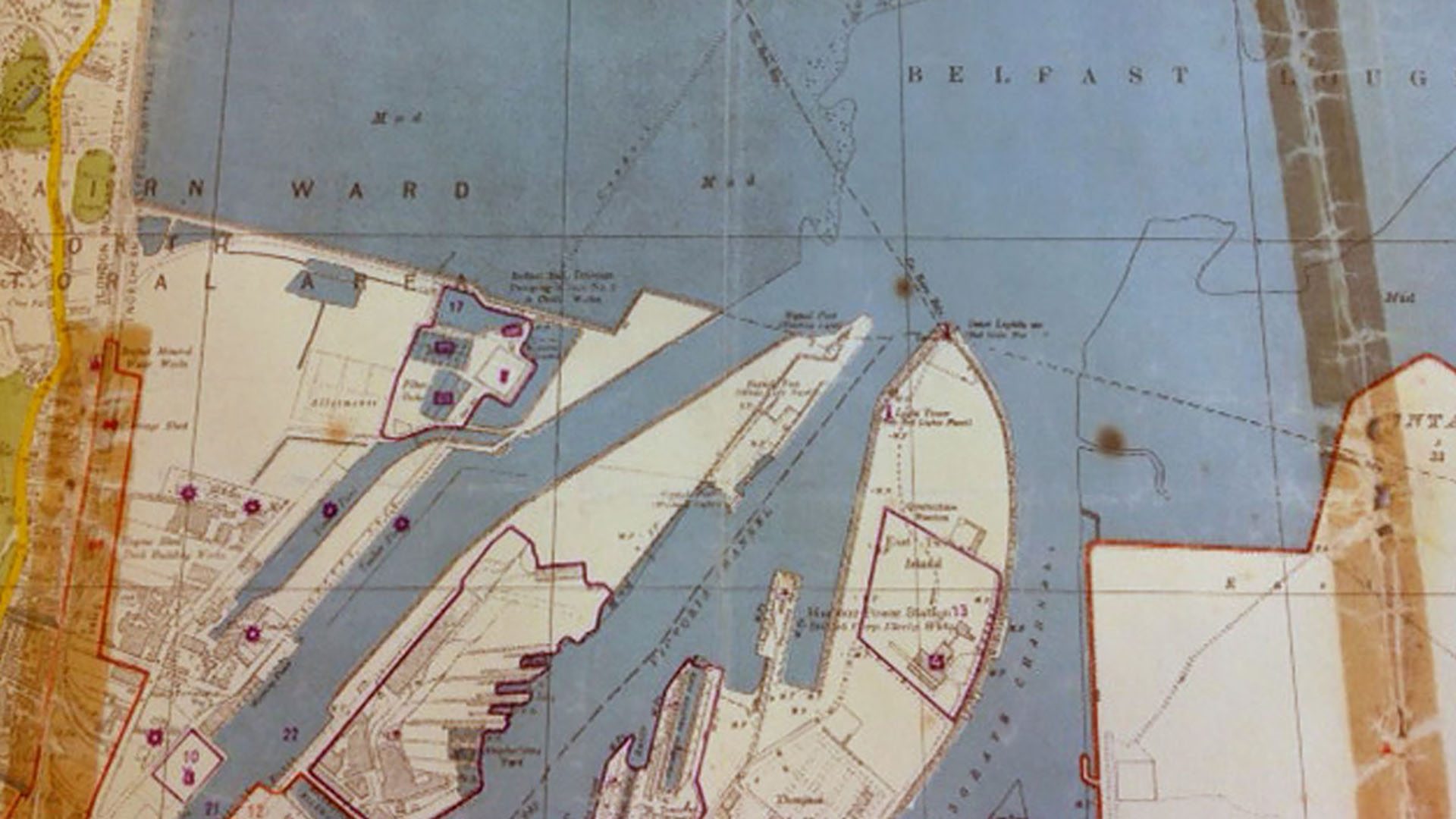 Luftwaffe map of Belfast, Co. Antrim