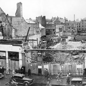 Donegall Place and Arthur Street after the Belfast Blitz