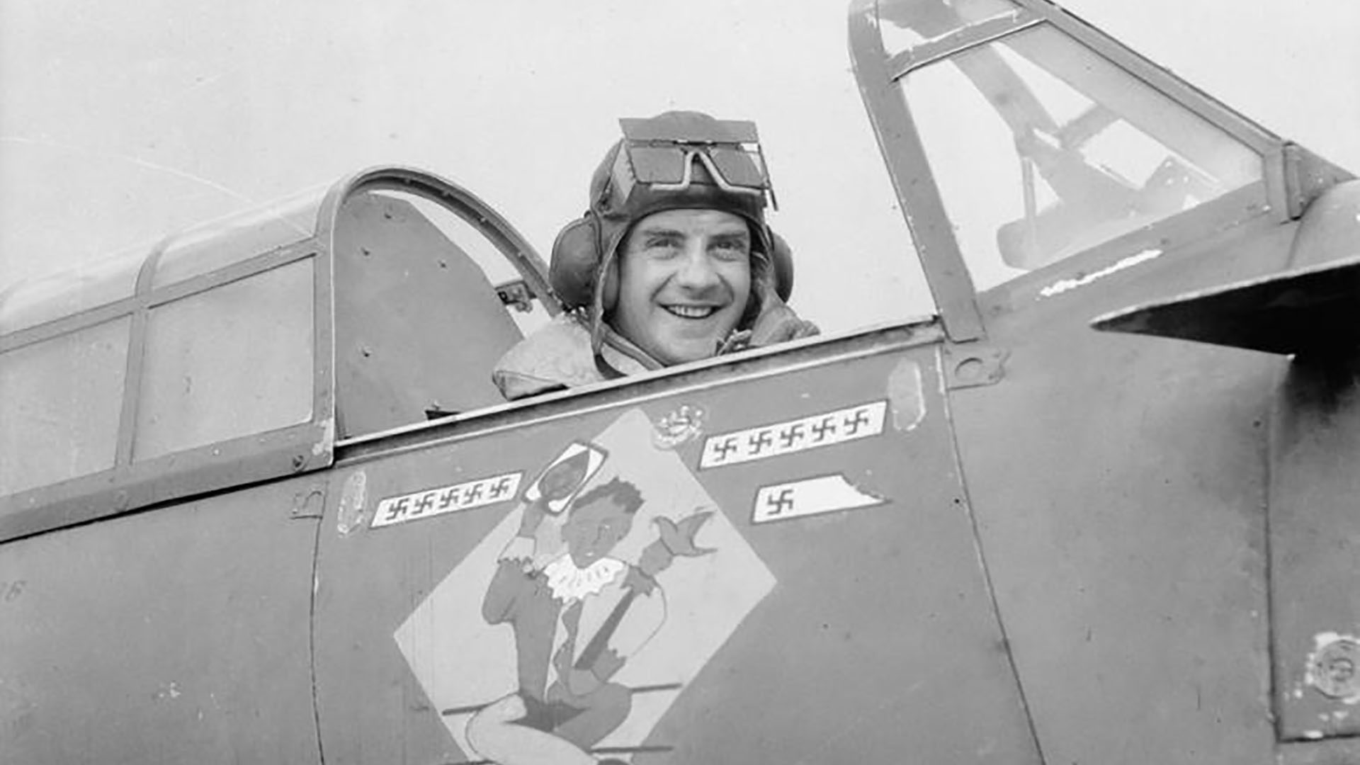 Squadron Leader JWC Simpson at RAF Aldergrove, Co. Antrim