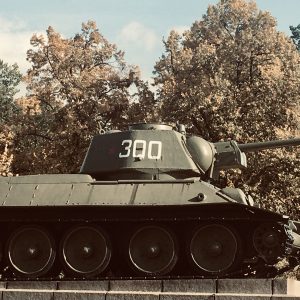 Soviet tanks at the Tiergarten, Berlin