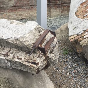 Demolished Pillars of a Gestapo Headquarters