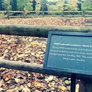 Bomb Crater at Stormont