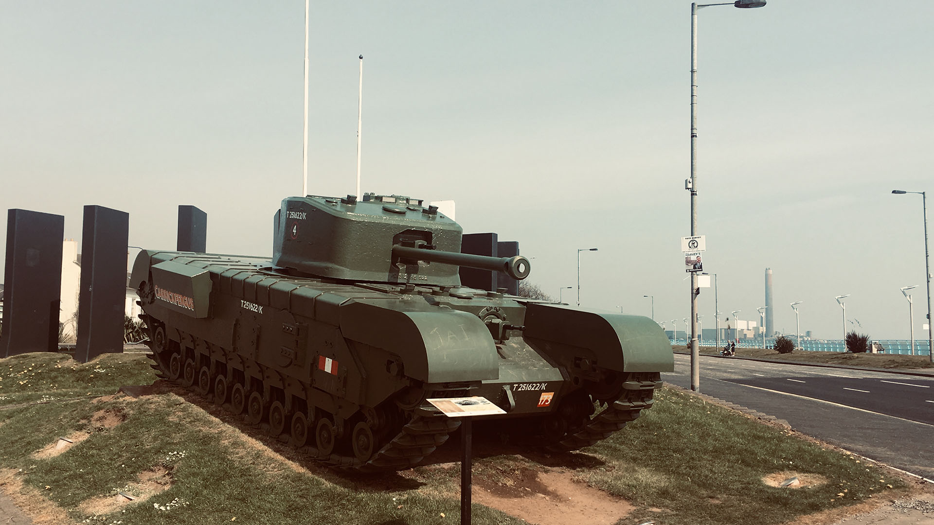 Churchill Mk. VII Tank, Carrickfergus, Co. Antrim - WartimeNI