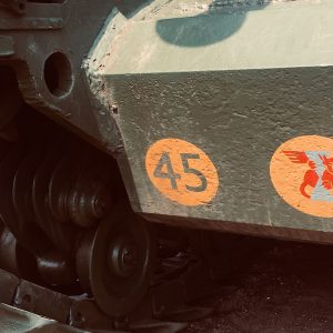 Detail on Churchill Tank, Carrickfergus