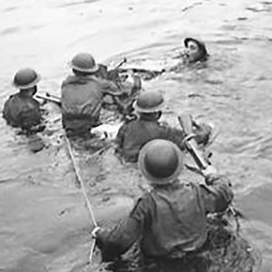 British Army training on the River Maine