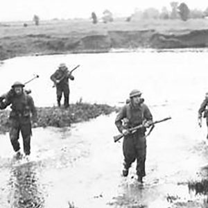 British Soldiers cross a Co. Antrim River