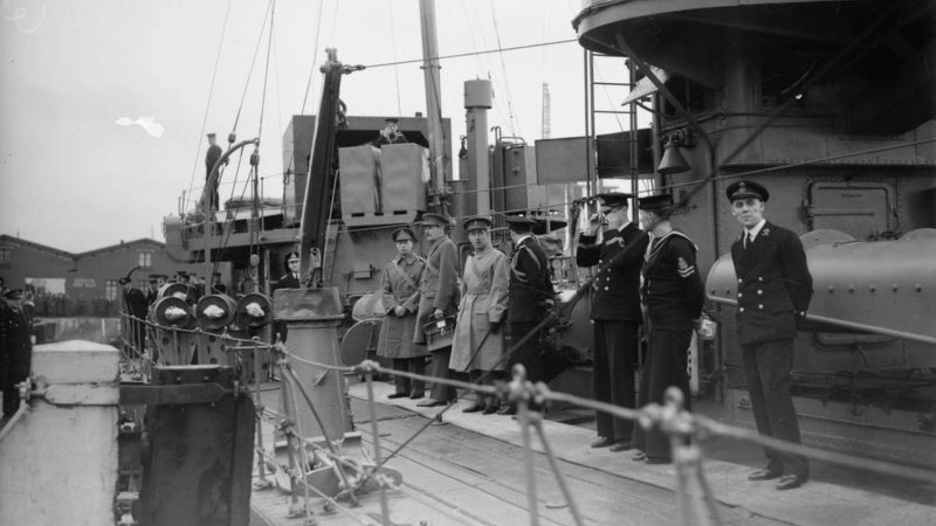 King George VI visits the B.E.F. in Boulogne